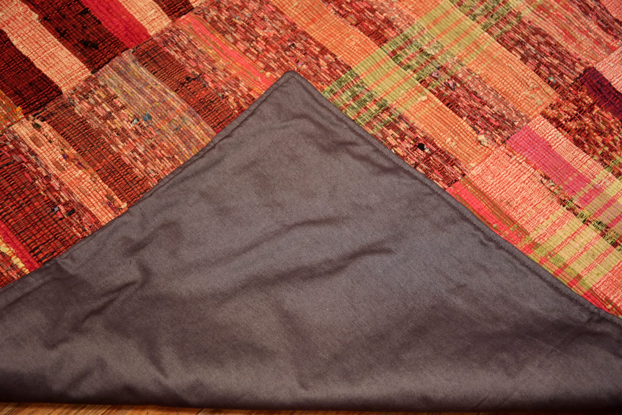 Eye Catching Modern Turkish Rag Rug 72214 by Nazmiyal Rugs