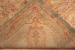 Back Of Large Antique Turkish Oushak Rug 71940 by Nazmiyal Antique Rugs