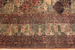 Border Of Antique Persian Garden Design Kerman Rug 72225 by Nazmiyal Antique Rugs