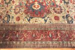 Border Of Antique Persian Heriz Area Rug 71939 by Nazmiyal Antique Rugs