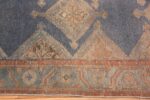Border Of Blue Background Antique Persian Malayer Runner Rug 72053 by Nazmiyal Antique Rugs