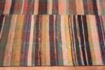 Border Of Purple Tones Modern Turkish Rag Rug 72213 by Nazmiyal Antique Rugs