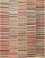 Colorful Modern Turkish Rag Rug 72209 by Nazmiyal Antique Rugs