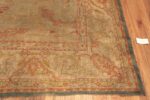 Corner Of Large Antique Turkish Oushak Rug 71940 by Nazmiyal Antique Rugs