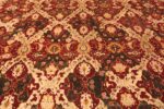Detail Of Oversized Antique Indian Agra Rug 72240 by Nazmiyal Antique Rugs