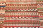 Detail Of Stripe Design Modern Turkish Rag Rug 72211 by Nazmiyal Antique Rugs