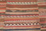 Detailed Of Stripe Design Modern Turkish Rag Rug 72211 by Nazmiyal Antique Rugs