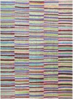 Room Size Modern Turkish Rag Rug 72208 by Nazmiyal Antique Rugs