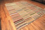 Side Of Colorful Modern Turkish Rag Rug 72209 by azmiyal Antique Rugs