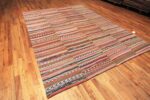 Side Of Stripe Design Modern Turkish Rag Rug 72211 by Nazmiyal Antique Rugs
