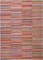 Stripe Design Modern Turkish Rag Rug 72211 by Nazmiyal Antique Rugs