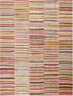 Warm Colors Modern Turkish Rag Rug 72210 by Nazmiyal Antique Rugs