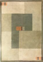 Antique English Green Art Deco Carpet 72256 by Nazmiyal Antique Rugs