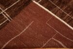 Back Of Modern Transitional Geometric Rug 60976 by Nazmiyal Antique Rugs