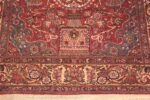 Border Of Cypress Tree Design Antique Silk Persian Kashan Rug 72244 by Nazmiyal Antique Rugs