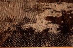 Border Of Textured Brown Modern Transitional Area Rug 60974 by Nazmiyal Antique Rugs