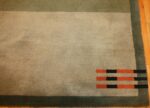 Corner Of Antique English Green Art Deco Carpet 72256 by Nazmiyal Antique Rugs