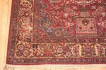 Corner Of Cypress Tree Design Antique Silk Persian Kashan Rug 72244 by Nazmiyal Antique Rugs