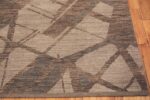 Corner Of Elegant Modern Transitional Geometric Design Rug 60977 by Nazmiyal Antique Rugs