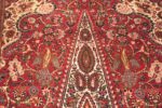 Detail Of Cypress Tree Design Antique Silk Persian Kashan Rug 72244 by Nazmiyal Antique Rugs