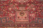 Detail Of Cypress Tree Design Antique Silk Persian Kashan Rug 72244 by Nazmiyal Antique Rugs