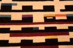 Detail Of Vintage Geometric Israeli Rug by Yaacov Agam Detail Of Vintage Geometric Israeli Rug by Yaacov Agam 72250 by Nazmiyal Antique Rugs