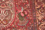Detailed Of Cypress Tree Design Antique Silk Persian Kashan Rug 72244 by Nazmiyal Antique Rugs