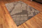 Side Of Elegant Modern Transitional Geometric Design Rug 60977 by Nazmiyal Antique Rugs