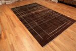 Side Of Modern Transitional Geometric Rug 60976 by Nazmiyal Antique Rugs