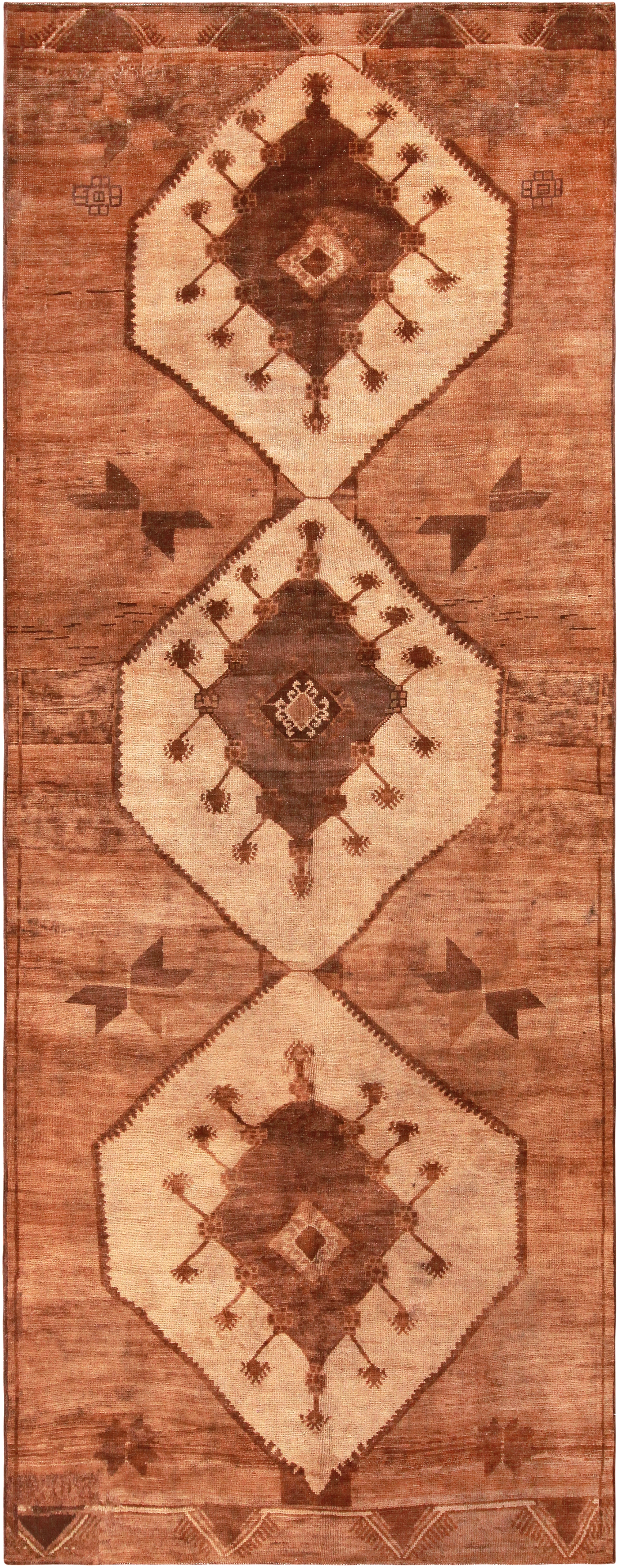 Vintage Turkish Kars Gallery Size Signed Rug 72286 by Nazmiyal