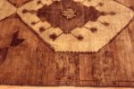 Border Of Bold Primitive Design Vintage Turkish Kars Gallery Size Signed Rug 72286 by Nazmiyal Antique Rugs