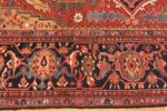 Border Of Large Antique Persian Heriz Area Rug 71129 by Nazmiyal Antique Rugs