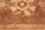 Border Of Primitive Caucasian Motifs Vintage Kars Rug From Turkey 72290 by Nazmiyal Antique Rugs