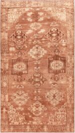 Brown Tones Primitive Oriental Vintage Kars Rug from Turkey 72283 by Nazmiyal Antique Rugs
