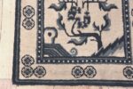 Corner Of Ivory Background Antique Chinese Rug 72061 by Nazmiyal Antique Rugs