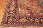 Corner Of Large Antique Persian Heriz Area Rug 71129 by Nazmiyal Antique Rugs