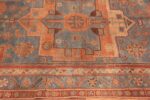 Detail Of Antique Persian Kurdish Serapi Design Rug 72260 by Nazmiyal Antique Rugs