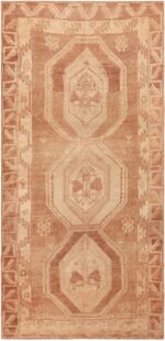 Geometric Decorative Tribal Vintage Turkish Kars Rug 72299 By Nazmiyal Antique Rugs