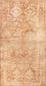 Geometric Oriental Design Vintage Turkish Kars Room Size Rug 72281 by Nazmiyal Antique Rugs