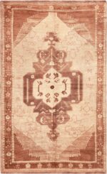 Oriental Design Geometric Vintage Turkish Rugs 72296 by Nazmiyal Antique Rugs