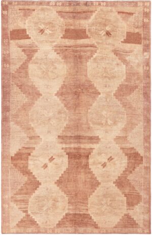 Room Size Decorative Vintage Turkish Kars Area Rug 72284 by Nazmiyal Antique Rugs