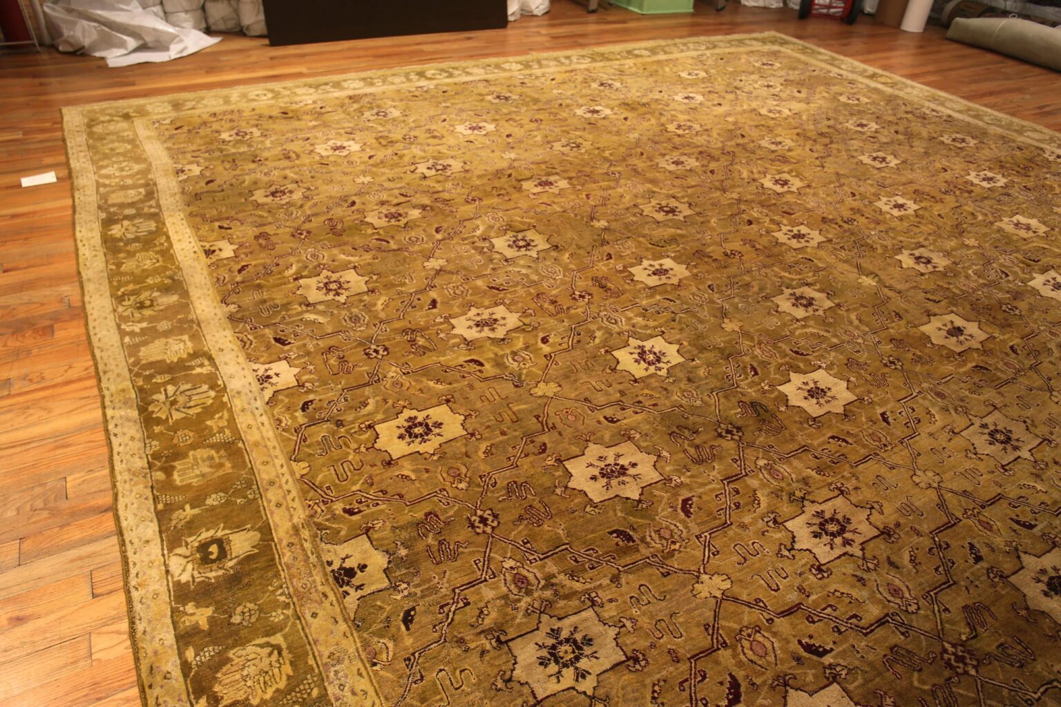 Large Antique Indian Agra Rug 72239 by Nazmiyal Antique Rugs