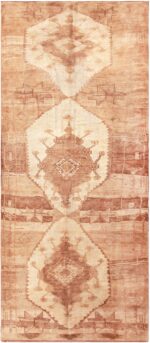 Tribal Long And Narrow Vintage Kars Rug From Turkey 72280 by Nazmiyal Antique Rugs