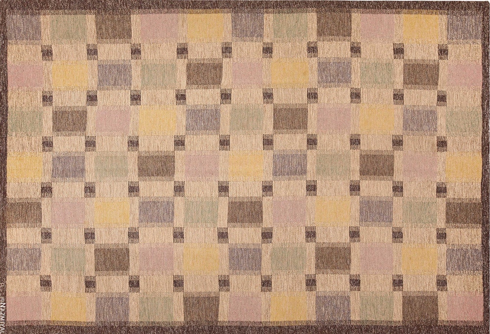 Vintage Swedish Brita Grahn Scandinavian Kilim Rug #71671 Vintage Swedish Brita Grahn Scandinavian Kilim Rug by Nazmiyal Antique Rugs