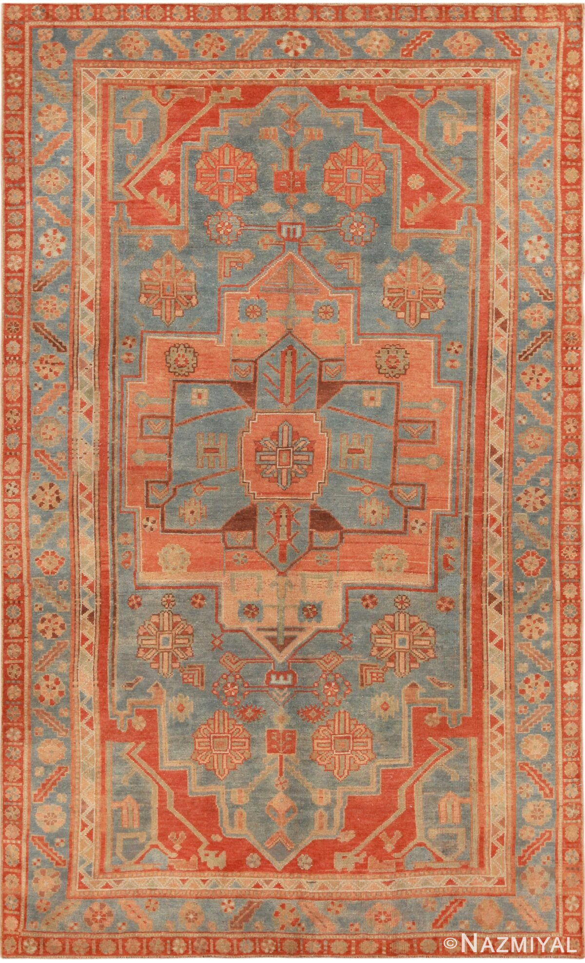 Antique Persian Kurdish Serapi Design Rug 72260 by Nazmiyal Antique Rugs
