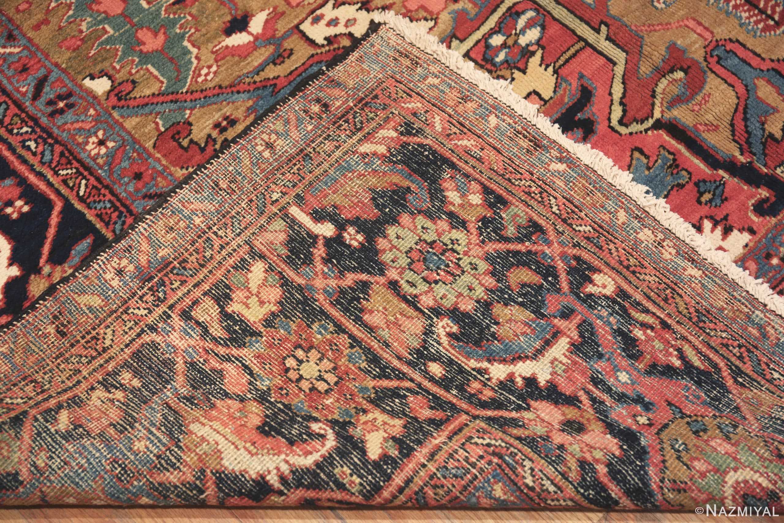 Large Antique Persian Heriz Area Rug