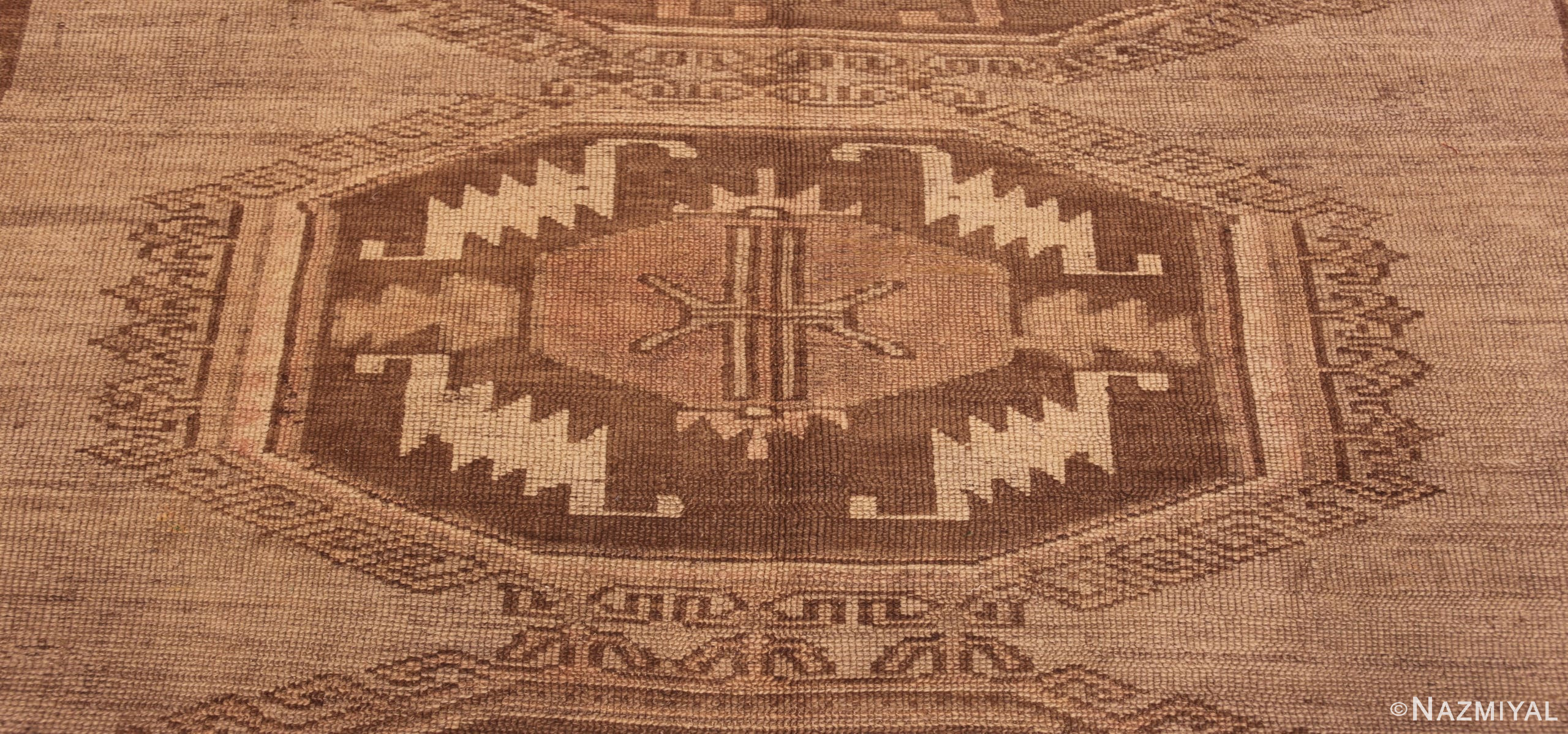 Caucasian Design Vintage Turkish Kars Rug 72282 by Nazmiyal