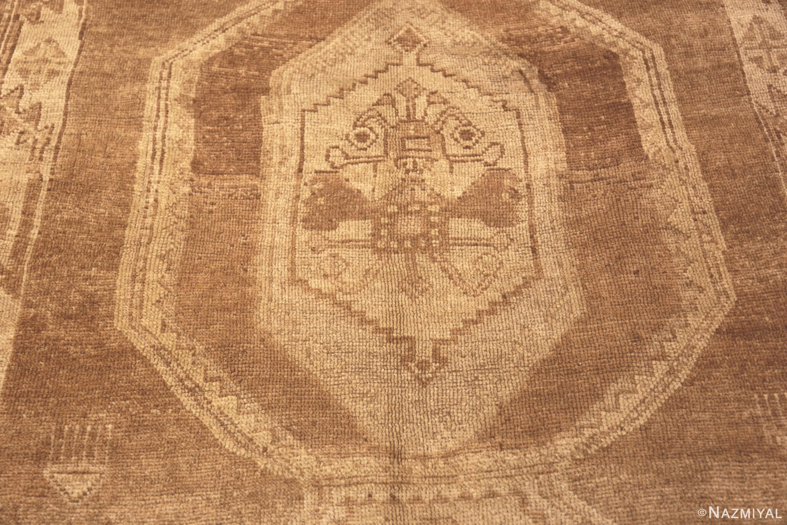 Detail Of Geometric Decorative Tribal Vintage Turkish Kars Rug 72299 by Nazmiyal Antique Rugs