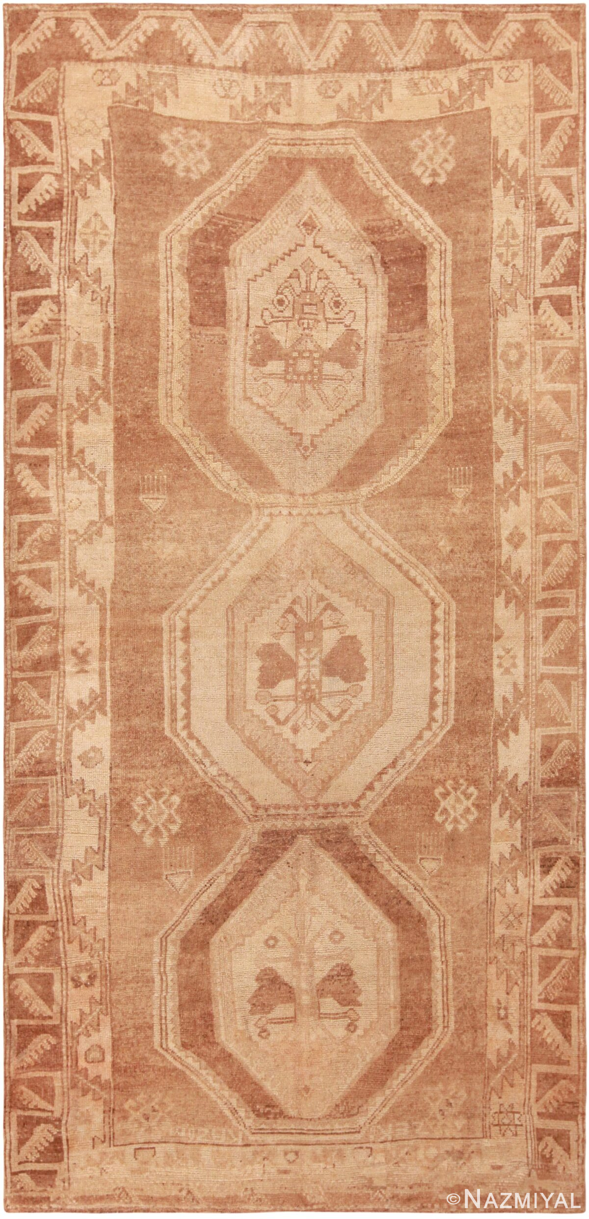 Geometric Decorative Tribal Vintage Turkish Kars Rug 72299 By Nazmiyal Antique Rugs