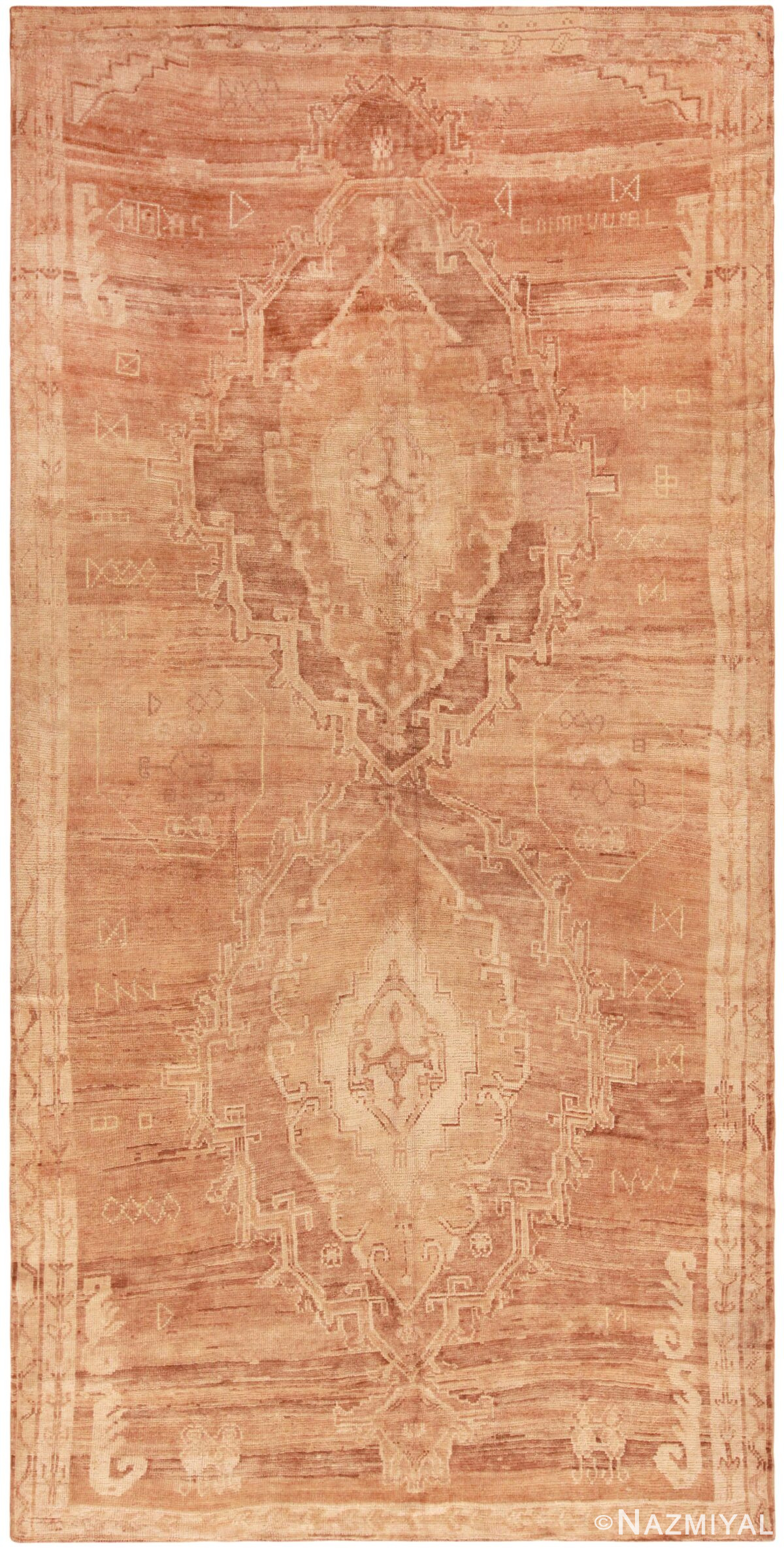 Long and Narrow Oriental Design Vintage Kars Carpet from Turkey 72289 by Nazmiyal Antique Rugs